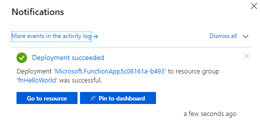 Select the Notification icon for