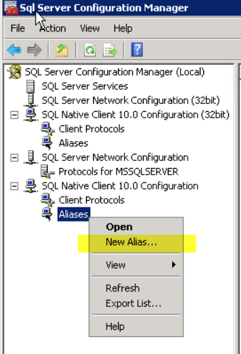 sql server congfiguration